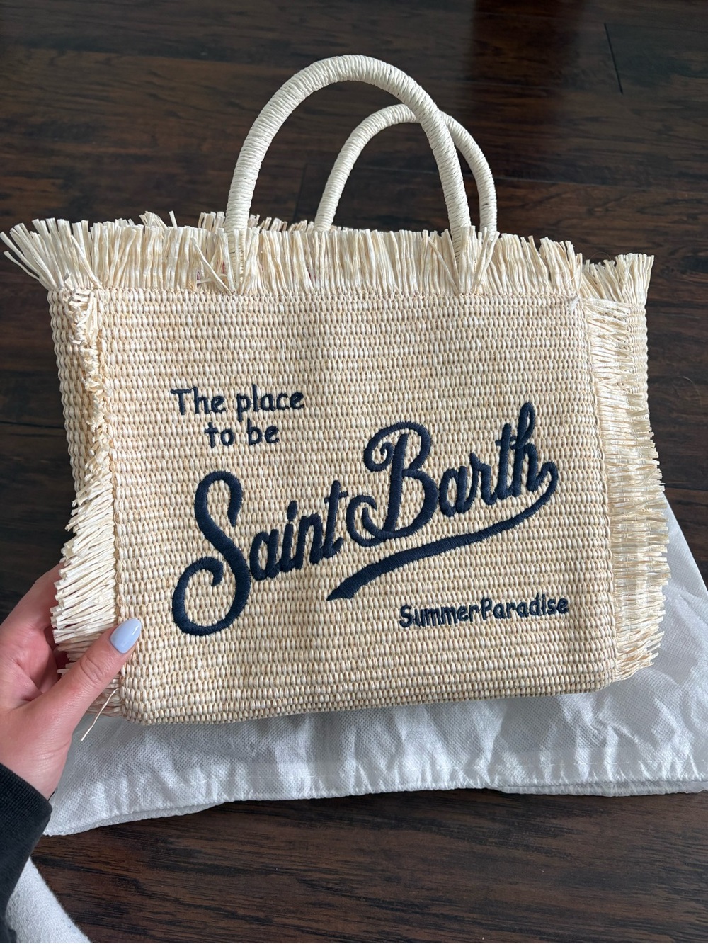 Colette Straw-Effect Tote Bag in Natural - Picture 3 of 10
